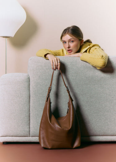 Leather Tote (Tan)