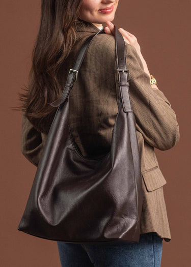 Leather Tote (Brown)